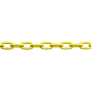 Campbell PD0725027 System 3 Grade 30 Low Carbon Steel Proof Coil Chain on Reel, Yellow Polycoated, 3/16" Trade, 0.21" Diameter, 100' Length, 800 lbs Load Capacity