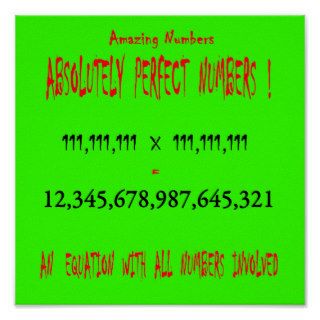 Perfect Numbers Poster