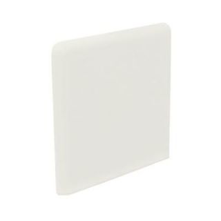 U.S. Ceramic Tile Color Collection Matte Bone 3 in. x 3 in. Ceramic Surface Bullnose Corner Wall Tile DISCONTINUED 278 SN4339
