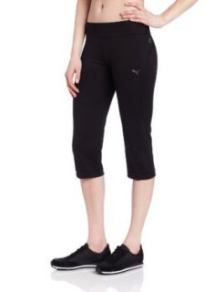 PUMA Women's Gym Regular 3/4 Pant, Black, X Small Clothing