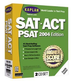 E Book KAPLAN SAT ACT PSAT 2004 ED ( CS 346S ) Software