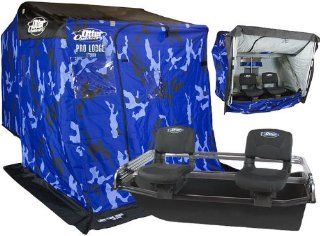 Otter Pro XT900 XTREME THERMAL Resort Package Ice House (Blue Camo)   2856  Fishing Ice Fishing Shelters  Sports & Outdoors