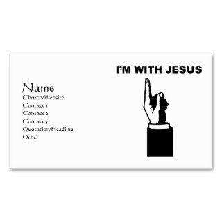 I'm with Jesus Business Card Template