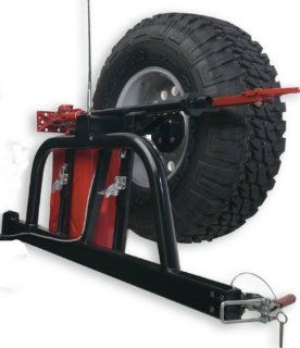 Body Armor 4x4 5292Black   Steel Swing Arm Tire and Can Carrier for TJ 2993   1997 2006 Jeep TJ Automotive