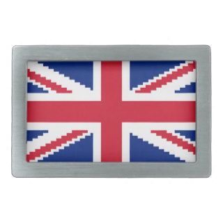 Union Pixel Jack UK Flag 8 Bit Pixel Art Belt Buckle
