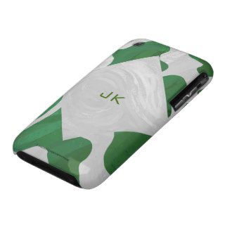 Cow Green and White Print iPhone 3 Cover