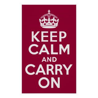 Keep Calm And Carry On Print