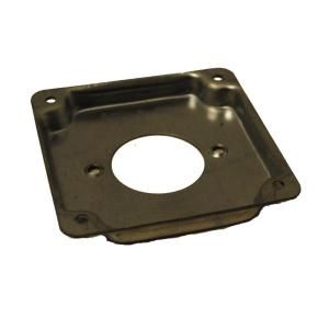 Ammo International 4 in. Square Industrial Cover 1/2 in. Raised   Silver Y84406