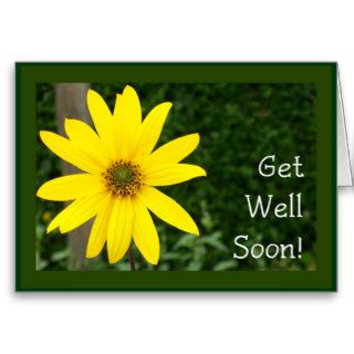 Sunflower Get Well Soon Card