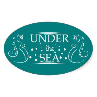 Under The Sea Oval Sticker