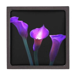 purple calla lily premium trinket boxes