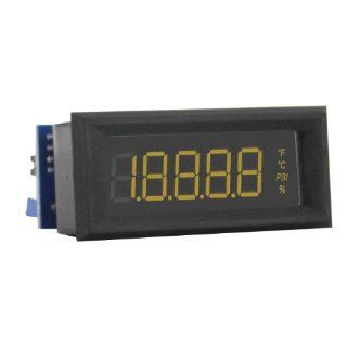 Dwyer LCD Digital Panel Meter, DPML 401, 4 1/2 Digits, F, C, %RH, psi, Current Input, Amber Indicator Lights