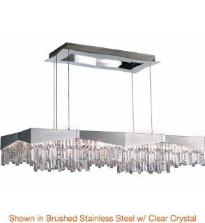 Schonbek RIVIERA #RF2448 401A Spectra Crystal Wall Sconces with Stainless Steel Finish   Chandeliers  