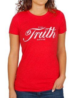 Truth Soul Armor Enjoy Jrs Short Sleeve T Shirt (Red, Small) Automotive