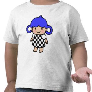 Checkered Flag Girl T shirt
