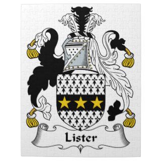 Lister Family Crest Jigsaw Puzzles