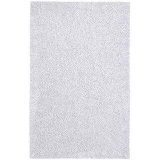 Hand woven White Chenille Shag Rug (4' x 6') St Croix Trading 3x5   4x6 Rugs