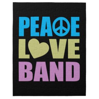 Peace Love Band Jigsaw Puzzles
