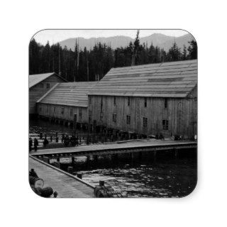 Salmon Cannery near Ketchikan, Alaska Sticker
