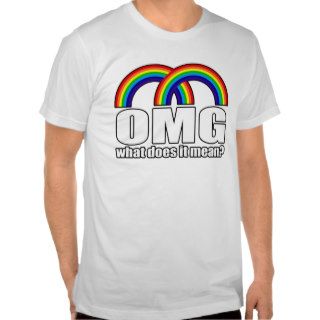 OMG Double Rainbow What Does It Mean Tshirt