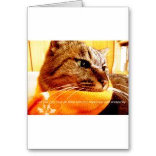 Orange muffler Chad (message attachment of the end Greeting Cards