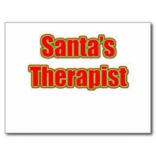 Santa's Therapist Postcard