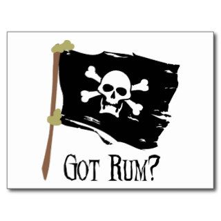 Jolly Roger Got Rum Post Card