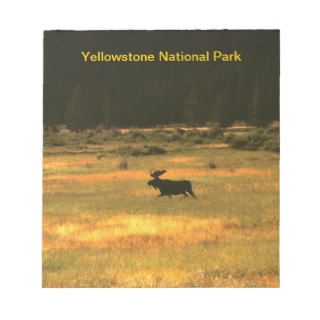 Yellowstone Bull Moose Notepad