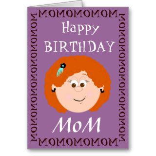 Happy Birthday Mom (Daugher) Greeting Cards