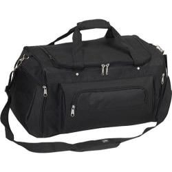 Everest 24in Deluxe Double Compartment Duffel Bag S232 Black Everest Fabric Duffels