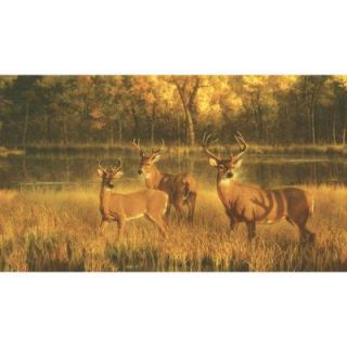 York Wallcoverings 15 ft. x 9 ft. White Tail Lake Wall Mural CH7985M