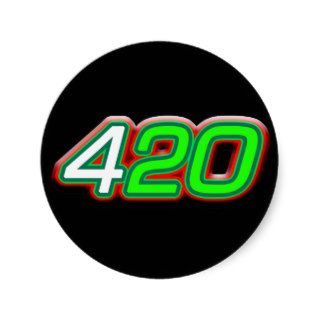 420 PM Smokey Lifestyles Logo Stickers
