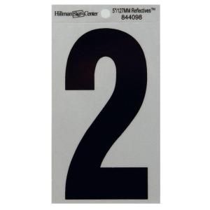 The Hillman Group 5 in. Mylar Reflective Number 2 844098
