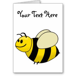 Betsy the Buzzy Bumble Bee Cartoon Cards