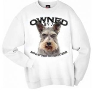 Miniature Schnauzer Owned By Adult Sweatshirt Clothing