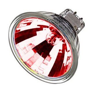 Litetronics 29190   L 3821R 50 MR16 FL Red MR16 Halogen Light Bulb    
