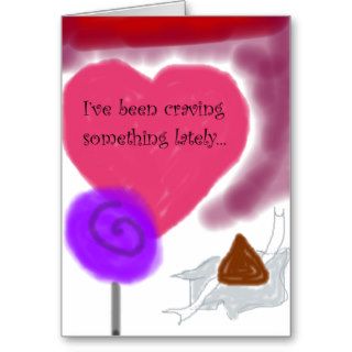 "I'm Craving You" Romantic Candy Sweetheart Card