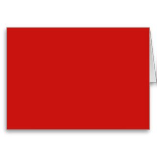 Poppy Red Trend Color Customized Template Blank Greeting Card
