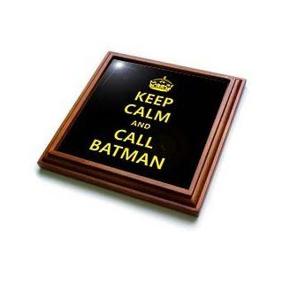 trv_123110_1 EvaDane   Funny Quotes   Keep calm and call batman.   Trivets   8x8 Trivet with 6x6 ceramic tile Kitchen & Dining