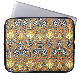 Cute light colorful floral background design laptop sleeve