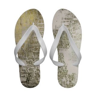 Gold and Silver Metallic Scratch Effects Sandals