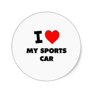 I love My Sports Car Sticker