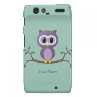 Cute Purple Owl Motorola Droid RAZR  Case Droid RAZR Cases