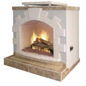 Cal Flame 48 in. Propane Gas Outdoor Fireplace FRP 906 H