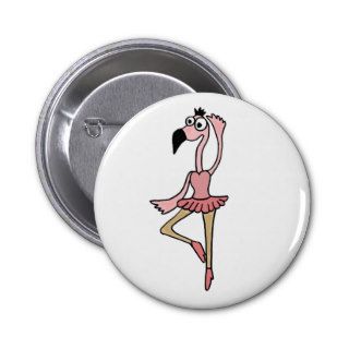 XX  Pink Flamingo Ballerina Dancer Cartoon