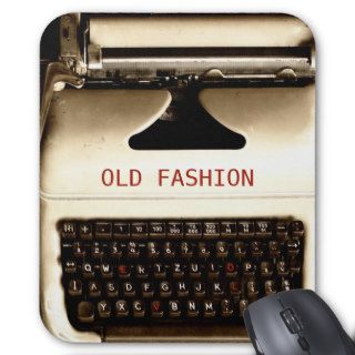 Old Fashion Love   Typewriter Machine Mouse Pad