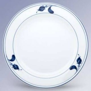 Dansk Kristina & Florencia Salad Plate, Fine China Dinnerware   Blue & White,Flo
