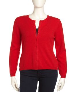 Cashmere Cardigan, Red, Womens