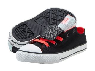 Converse Kids Chuck Taylor All Star Double Tongue Girls Shoes (Black)