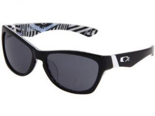 Oakley Men's Jupiter LX Shaun White Signature Series Sunglasses (Polished Black Frame/Grey Lens) Clothing